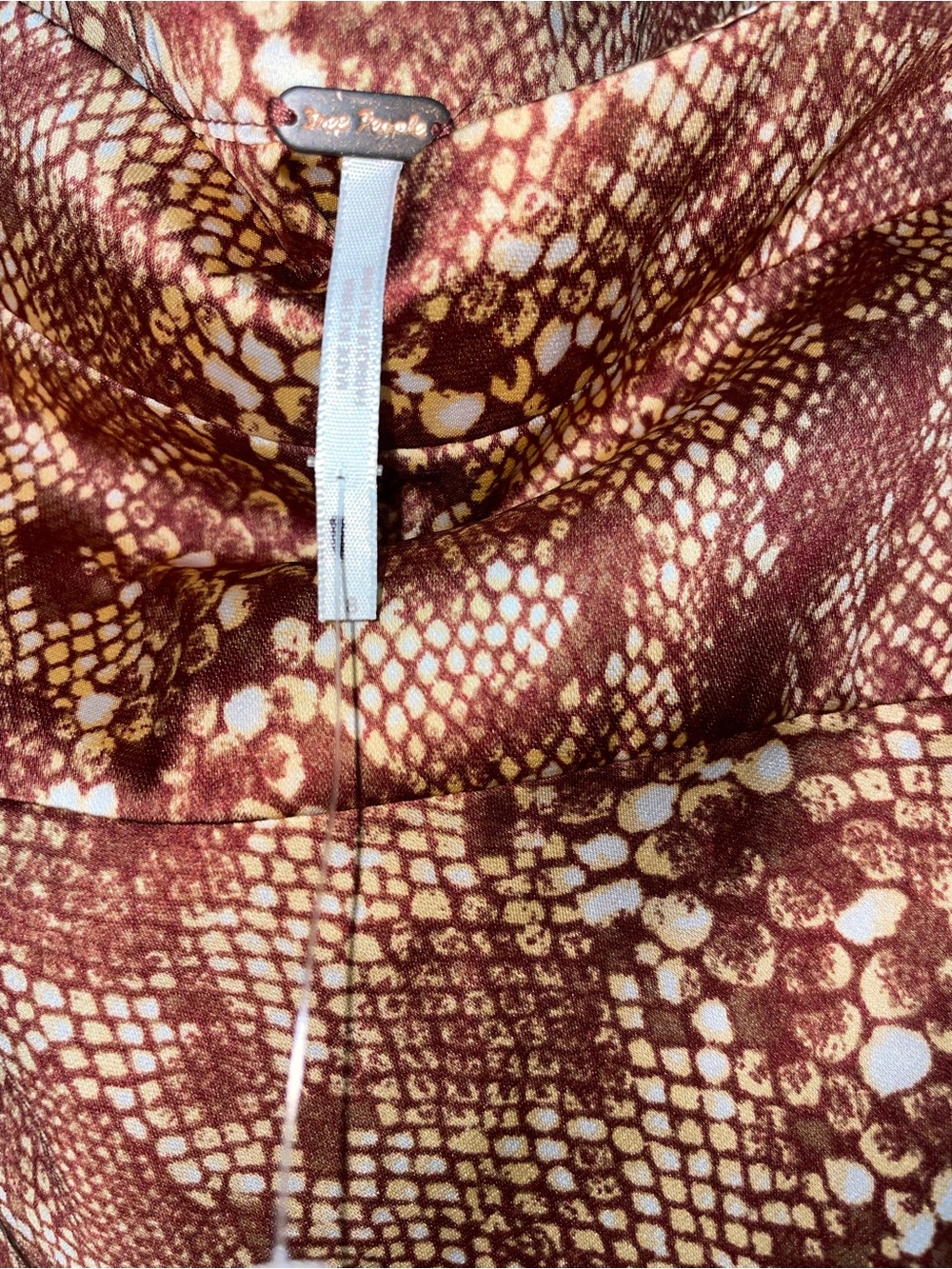 Free People Brown Printed Midi Skirt - Picture 2 of 6